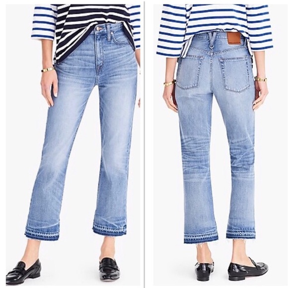 J. Crew Denim - Point Sur Denim 11” Kick Out Crop Jeans
